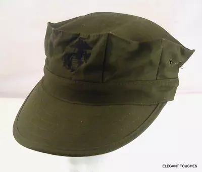 US Marine Corps USMC Utility Cap Olive Green Drab Adult Size XS 8-Point Hat • $14.99