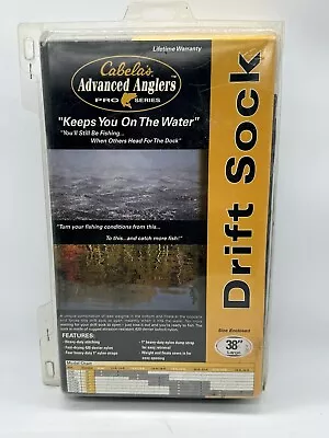 Cabela's Advanced Anglers Pro Series 38 In Drift Sock CS43-014249-01 New In Box • $69.95