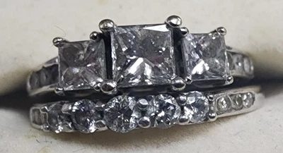 $600 • Buy UNUSED ZALES Diamond Engagement And Wedding Band 14k