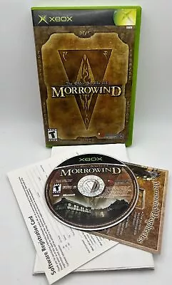 Elder Scrolls III: Morrowind (Microsoft Xbox 2002) NO MANUAL-Tested- W/MAP • $17.75