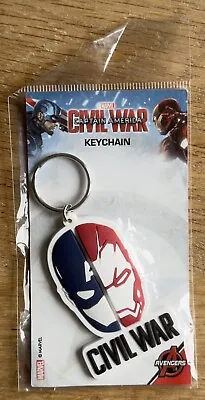 Official Marvel Captain America Civil War Keyring Iron Man Keychain Avengers • £1.50