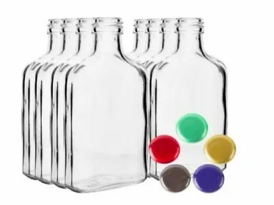 £10.95 • Buy GLASS Bottles 100ml, 200ml - Choice Color Screw Caps Home Brew Fast P&P UK