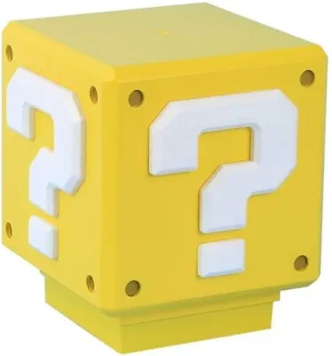 Nintendo Super Mario Bros Mini Question Block Light With Coin Sound Night Light • $23.95