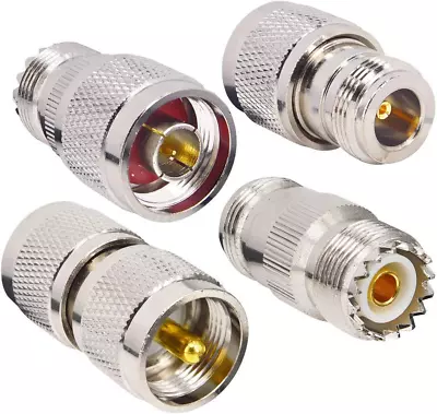 RF Coaxial Adapter Connector Kit N Male/Female To UHF PL-259 SO-239 M/F Straight • $16.24