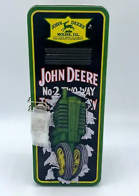 John Deere No. 2 Two Way Locker Tin Coin Bank • $8