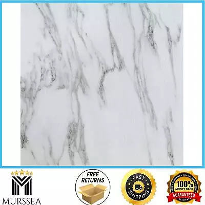 Bianco Marble Vinyl Tiles Peel And Stick Floor 20 Pack Flooring Self Adhesive • $13.45