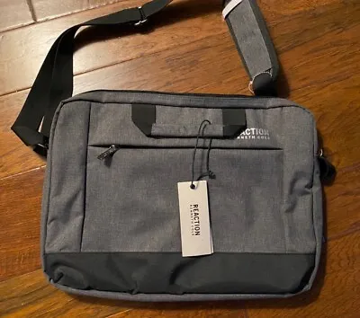 $15 • Buy NWT Kenneth Cole REACTION 15  Charcoal Gray Clouded Computer Laptop Case 54588