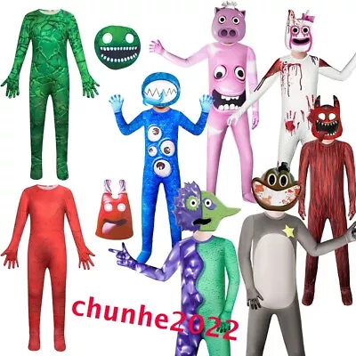 £12.99 • Buy Children Garten Of Banban Cosplay Costume Jumpsuit+Mask Outfit Party Fancy Dress