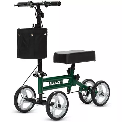 NEW Deluxe ELENKER Knee Scooter Walker Steerable Foot Injuries Ankles Medical  • $79.99