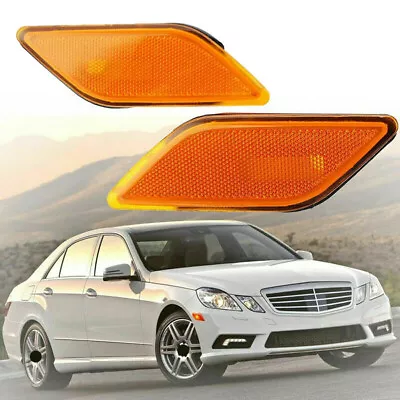 2PCS LH+RH New Front Bumper Side Marker Light Set For Mercedes W207 C207 A207 • $13.99