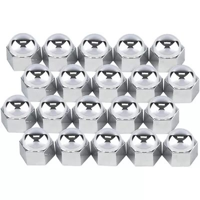 Intake Manifold Chrome Acorn Nut Covers 9/16 Nuts Fits Ford  Flathead • $19.99