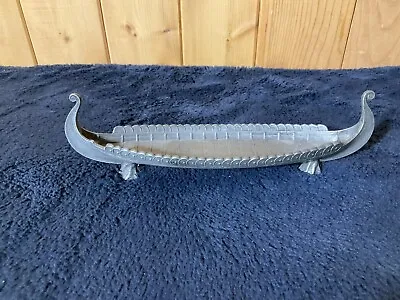 Vintage 1960s Norway Pewter Osebergskipet Norge Viking Boat • $32