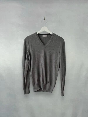 £14.99 • Buy J Lindeberg Merino Wool Golf Jumper V-Neck Embroidered Logo Mens S
