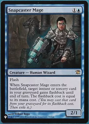 Snapcaster Mage (The List) Innistrad NM Blue Rare MTG CARD (ID# 457891) ABUGames • $21.79