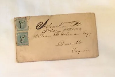 Rare Nebraska VA Confederate Letter & Cover By Thomas S. Bocock • $139