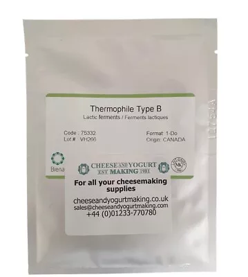 Cheese Culture Thermophilic B For Italian Style Cheeses • £10.99