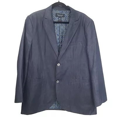 Structure Mens Gray 2-Button Slim Fit Dress Formal Suit Jacket Size XL Solid • $20