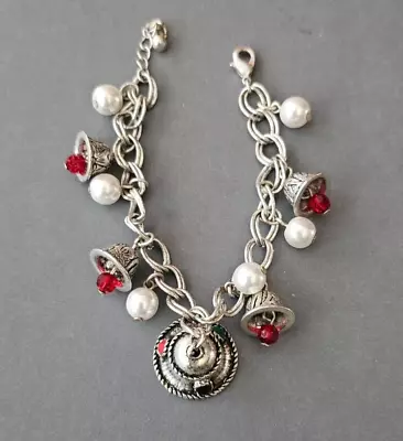 Vintage  Avon  2007  Jingle Bell Charm Bracelet   7.5  • $6