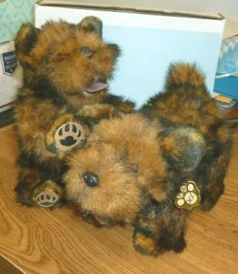 (2) My Twinn Poseable Plush Stuffed Pets 8  TERRIER PUPPIES PUPPY Realistic Dog • $25.49