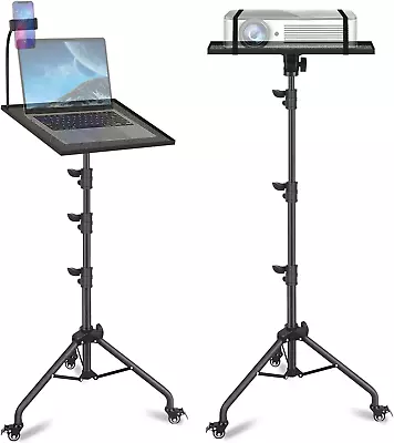 $91.31 • Buy MSKIRA Projector Stand Tripod, Laptop Tripod On Wheels, Adjustable Height From 2
