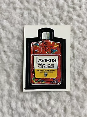 1986 Wacky Packages Album Series Sticker #13 Lavirus Mouthwash • $3.99