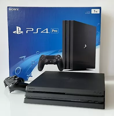 Sony PlayStation 4 Pro 1TB Jet Black PS4 Console • $314.90