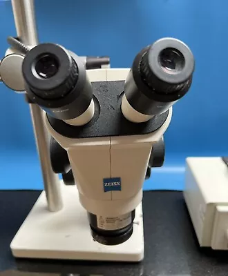 Zeiss Stemi 2000 Microscope With Boom Stand And Micro-Tech Ring Illuminator • $495