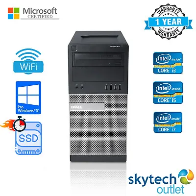 £142.49 • Buy Dell/HP Tower Computer PC Core I7 32GB RAM 2TB HDD/SSD Windows 10 PC