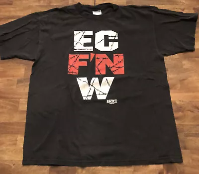 VTG 90s EC Fn W Wrestling Shirt ECW Course You Know This Means War XL WCW WWF • $95.99