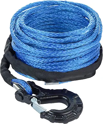 Carforu Synthetic Winch Rope 5/16'' X 50ft13000LBS Synthetic Winch Line Cable + • $55.50