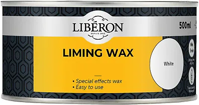 Liberon Liming Wax Special Effects 250ml Or 500ml - Adds White Colour To Wood • £13.79