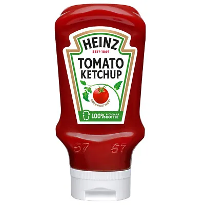 Heinz Tomato Ketchup Squeeze Upside Down Bottle Fruity Spicy 460g • $6.71