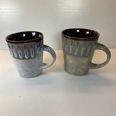 Mr. Coffee Lot Of 2 Coffee Mugs Ceramic Stone Pattern Dishwasher Safe 12 Oz. • $8.96