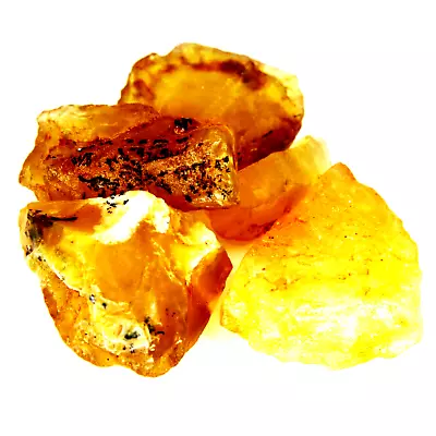 253 Ct Certified Mexican Natural Yellow Fire Opal Raw Rough Loose Gemstones Lot • $10