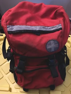 ABERCROMBIE & FITCH Vintage 90’s A-20 CITY HIKER Backpack Red Ballistic Nylon • $50