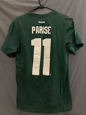 $8.25 • Buy Zach Parise Reebok Minnesota Wild Player Premier Jersey T-Shirt Men's Medium