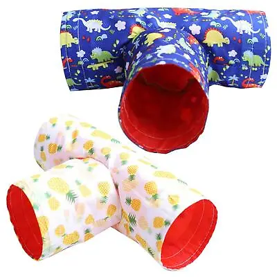 Guinea Pig Tunnels Tubes Cage Play Hideout Toy For Hedgehog Hamster Mice • £6.01