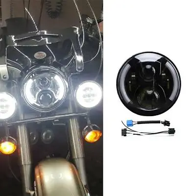 Motorcycle 7 Inch LED Headlight Turn Signals Tail Lights For Harley Davidson • $79.17