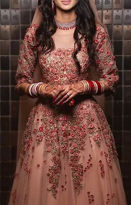 Asian Bridal Wear - Indian Pakistani Traditional Lengha Dress ~ FRONTIER RAAS* • £265