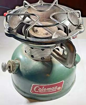 Vintage COLEMEN MODEL 502 SINGLE BURNER Camping Stove Dated 2/73 • $39.99