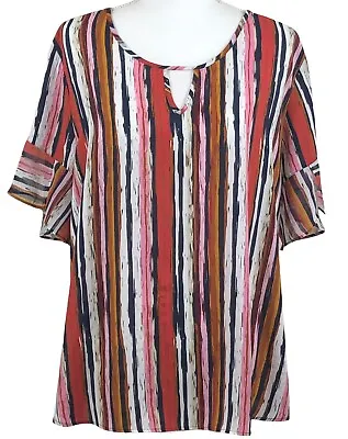 Van Heusen Women Top Blouse Multicolor Size XL • $10