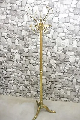 Mid Century Standing Coat Rack Hall Tree Rack Vintage Hollywood Regency Brass • $799