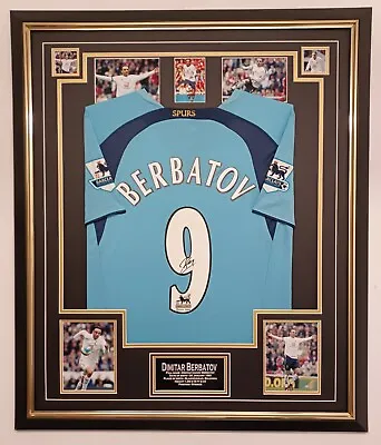 £595 • Buy ** NEW Dimitar Berbatov Of Tottenham Signed Shirt Autograph Jersey Display **