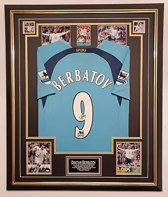 £595 • Buy ** NEW Dimitar Berbatov Of Tottenham Signed Shirt Autograph Jersey Display **