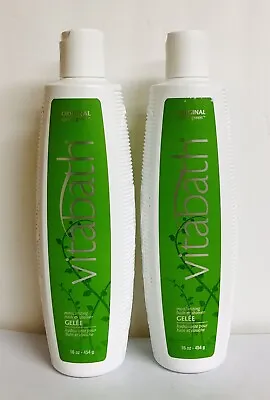 2 Bottles Vitabath Original Spring Green Moisturizing Bath & Shower Gelle 16 Oz • $39.99