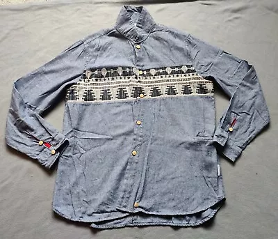£7.99 • Buy Humor Aztec Style Denim XL Shirt Mens Casual Smart Warm Cost £39.99