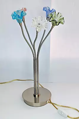 5 Flower Bendable Metal Desk Lamp Table Lamp • $32