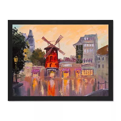 Moulin Rouge Painting Framed Wall Art Print 18X24 In • $49.95