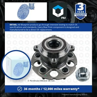 Wheel Bearing Kit Fits HONDA CR-V Mk3 RE6 2.2D Rear 2007 On Blue Print Quality • $97.17