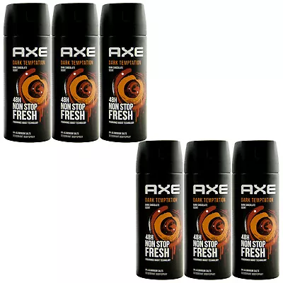 £26.19 • Buy Axe Body Spray Dark Temptation 6 X 150ml Deodorant Spray 48H Protection